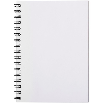 bialy z biala spirala, notatnik A6