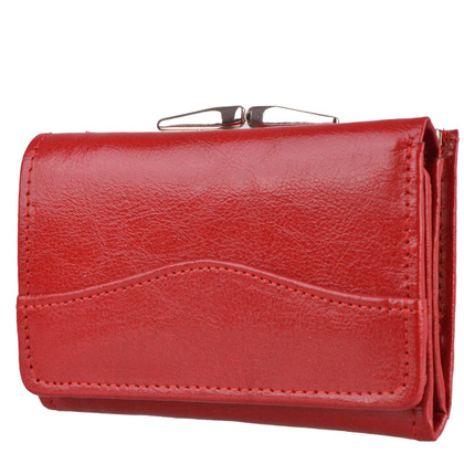 Portfel damski skórzany KEMER P25 Czerwony - min. zamówienie 20 / 50 / 100 szt.