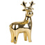 Renifer świąteczny dekoracyjny złoty 16,3cm