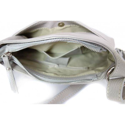 Super listonoszka,przewieszka Vera Pelle Szara VP1267G