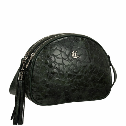 Zielona lakierowana torebka Canaletto – elegancja i funkcjonalność na co dzień TD810s261