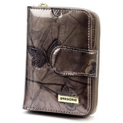 Portfrl damski skórzany PELLUCCI BTS-115 popiel