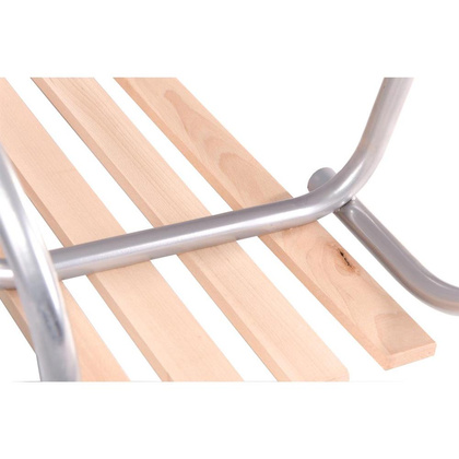 Sanki Metalowe Andy Kuligowe / Zjazdowe 2 Osobowe Srebrne