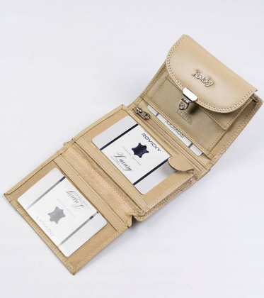 Skórzany portfel damski z technologią rfid