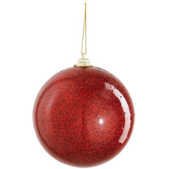 BOMBKA PLASTIKOWA BEZPIECZNA 8CM CZERWONA MICA