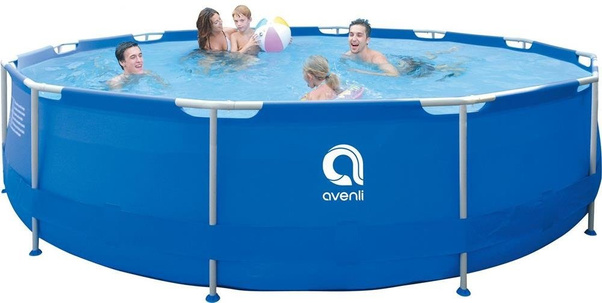 Basen ogrodowy stelażowy 450x122cm ZESTAW 17w1