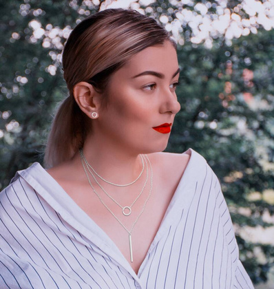 MINET Minimalistyczne srebrne kolczyki PIERŚCIONKI