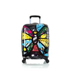 Heys Britto Butterfly twarda mała transparentna walizka kabinowa na kółkach