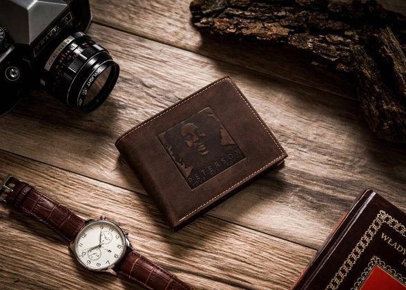 Portfel męski z tłoczonym wizerunkiem Boba Marleya