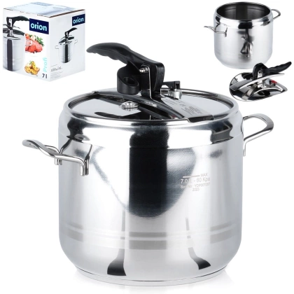 Szybkowar garnek stalowy ciśnieniowy zestaw garnków 7 l PROFI