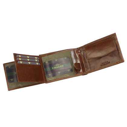 Skórzany męski portfel IBIZA 1373 czarny