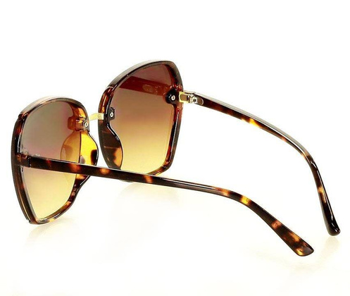 Minimalistyczne okulary przeciwsłoneczne MAZZINI GLAMOUR brąz - min. zamówienie 20 / 50 / 100 szt.