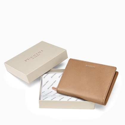 Portfel damski skórzany PUCCINI ZEN ZN9186 2A Brązowy