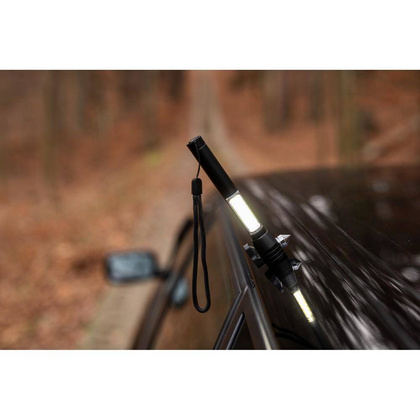 Latarka bezpieczeństwa 1 LED COB, przecinak do pasów, młotek bezpieczeństwa | Flint