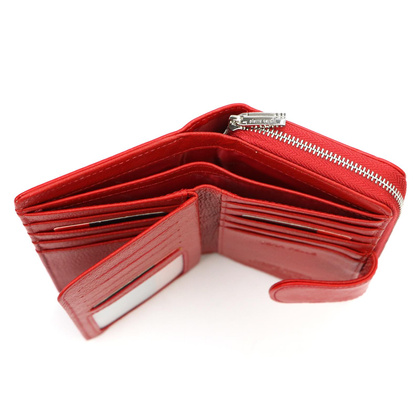 Klasyczny skórzany portfel damski Pierre Cardin