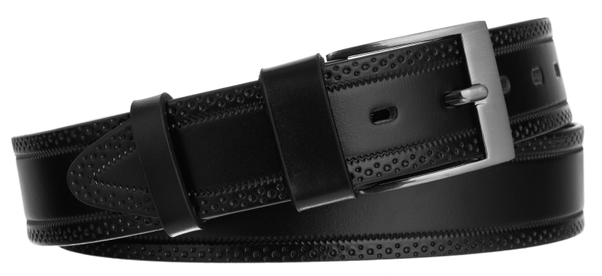 Skorzany pasek meski klamra klasyczna