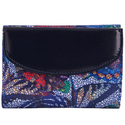 Portfel damski skórzany KEMER 006D Granatowy - min. zamówienie 20 / 50 / 100 szt.