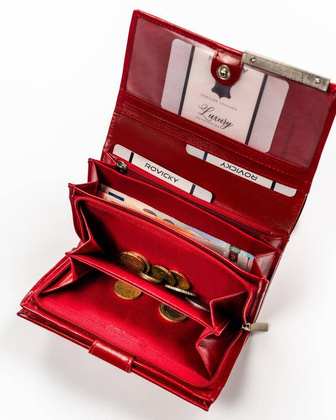 Portfel damski skórzany RD-21-GCL-4 RED