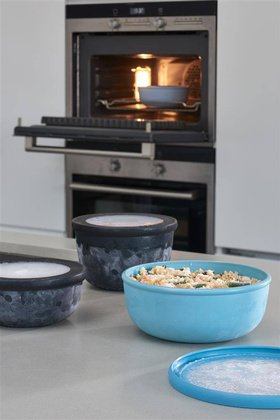 Zestaw 4 misek Cirqula okrągła 500 1000 2000 3000 Nordic Blue 106233015700