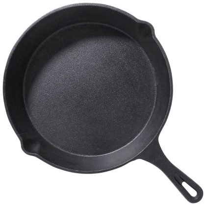 Patelnia żeliwna okrągła talerz żeliwny 25 cm indukcja