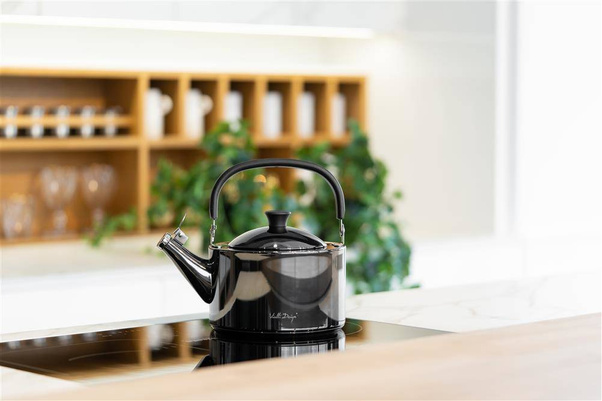 Czajnik 1,5l z gwizdkiem Diamante grafitowy polerowany 28180