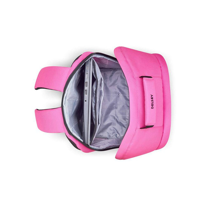 Delsey Securban Miejski plecak na laptopa 15.6" fuksja