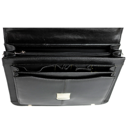 523 Teczka damska 2-komorowa- czarna KEMER