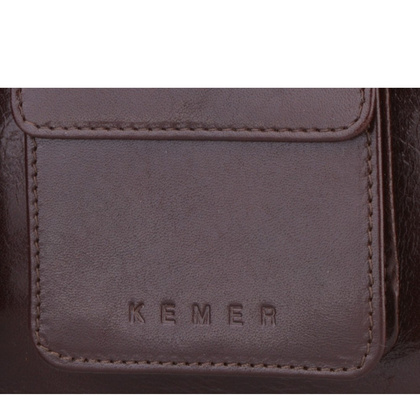 Saszetka skórzana KEMER S 3 Brązowa - min. zamówienie 20 / 50 / 100 szt.