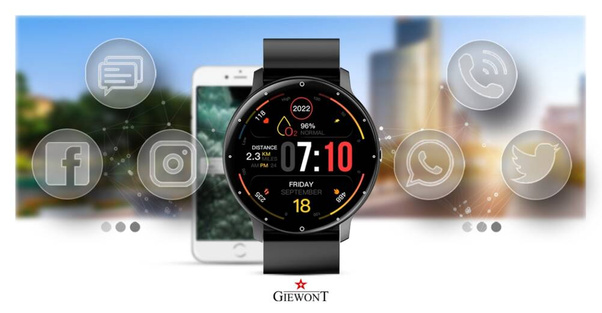 Smartwatch Giewont GW120-2 PRO Czarny