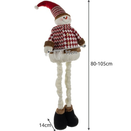 Bałwan świąteczny- teleskopowy 105cm Ruhhy 22341
