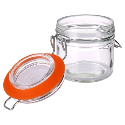 Słoik pojemnik szklany patentowy z klipsem BELA 0,1 l