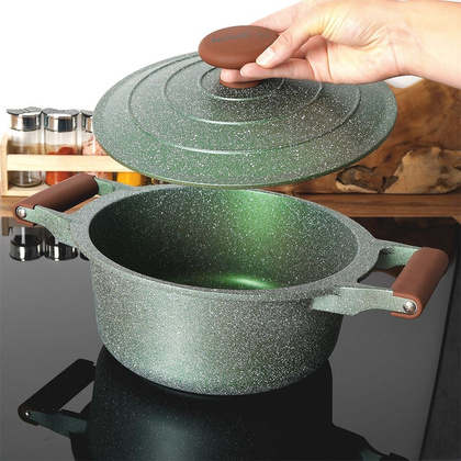 Garnek granitowy z pokrywką OMEGA 24 cm 4,4 l