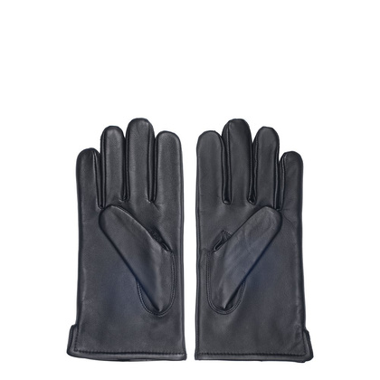 Rękawiczki męskie skórzane PUCCINI M M 103 8.5 Czarne