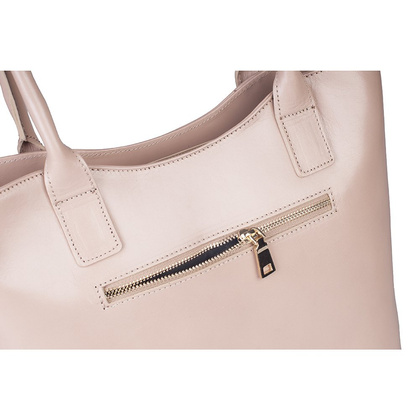 Torebka damska skórzana KEMER 635 Beżowa - min. zamówienie 20 / 50 / 100 szt.