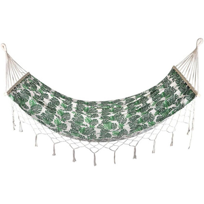 Hamak 1 osobowy 200x100cm z frędzlami natura Jungle Royokamp