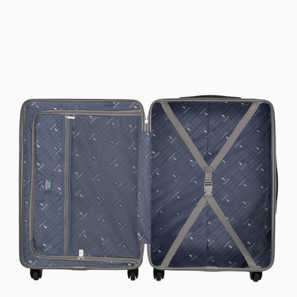 Średnia walizka PUCCINI MALAGA ABS027B 6C Szampański