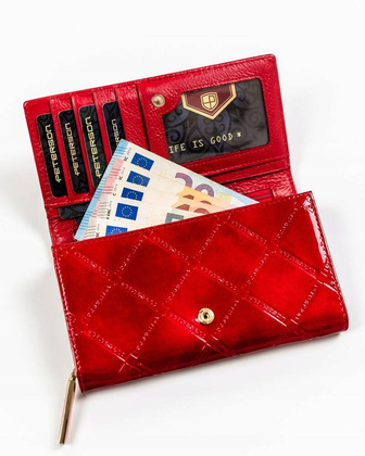 Duzy portfel damski ze skory naturalnej