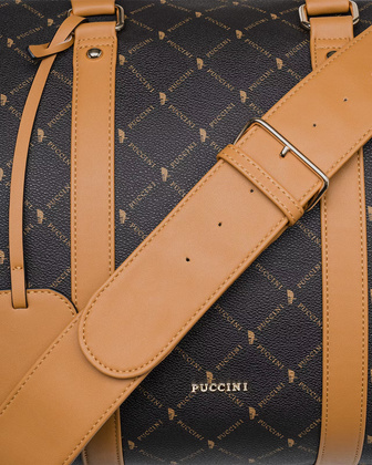 Torba podróżna podręczna PUCCINI MONOGRAM BLXP0057W 2 Brązowa