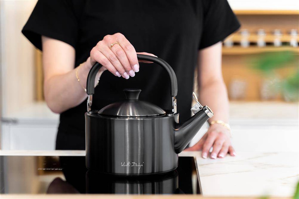 Czajnik 1,5l z gwizdkiem Diamante grafitowy matowy 28197