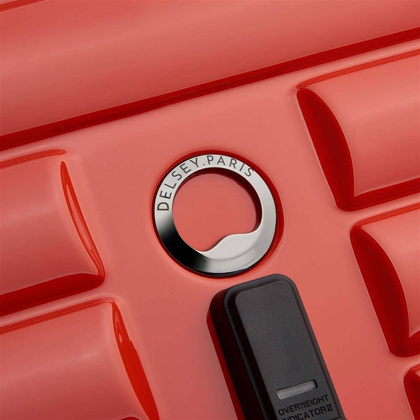 Delsey Shadow 5.0 duża czerwona walizka na kółkach 74 cm