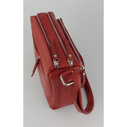 Listonoszka,przewieszka A5 trzy komory pojemna czerwona VP3X1R