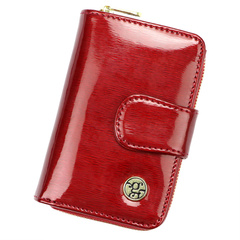 Portfel damski skórzany PELLUCCI NL-115 czerwony