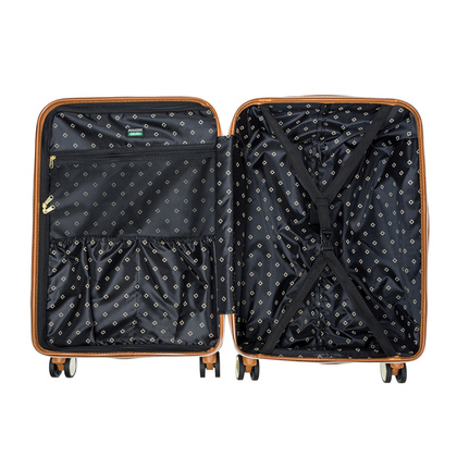 Średnia walizka PUCCINI SAINT TROPEZ ABS023B 2 Brązowa