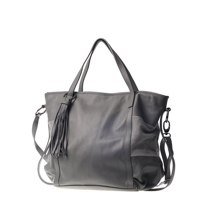 Torebka damska skórzana KEMER 378 Szara - min. zamówienie 20 / 50 / 100 szt.