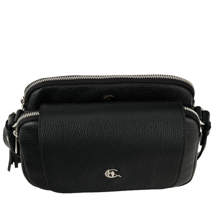 Damska torebka skórzana Canaletto z klapką i ozdobnym frędzlem – klasyka i elegancja na co dzień TD705