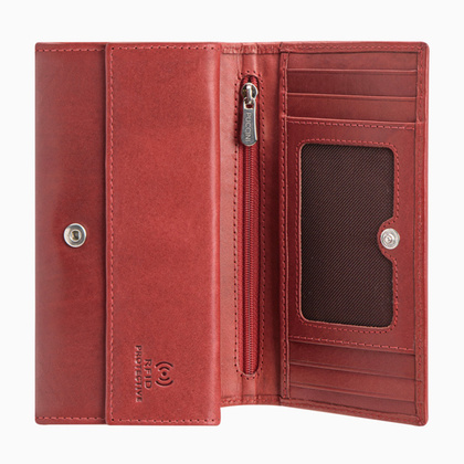 Portfel damski skórzany PUCCINI ROME CR1958 3 Czerwony