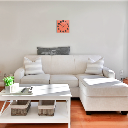 VLAHA GLASSICO Szklany zegar wyprodukowany w Czechach