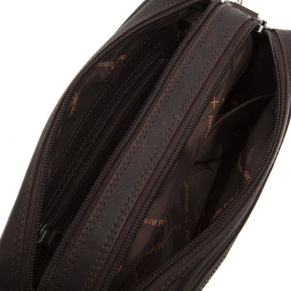 Torba na ramię skórzana Brązowa - min. zamówienie 20 / 50 / 100 szt.