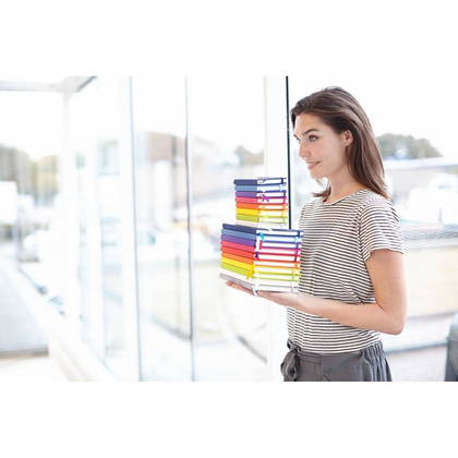 Notatnik ok. A5 tasiemka zakładkowa i opaska