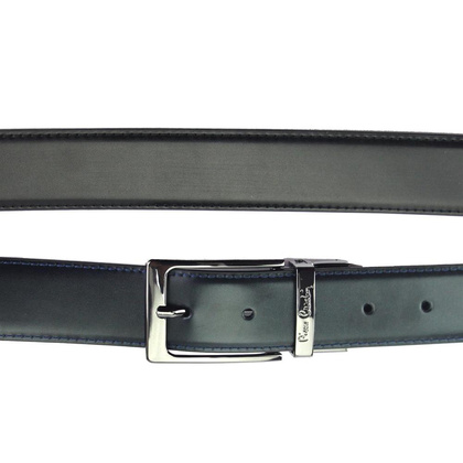 Pasek męski PIERRE CARDIN FWJX5 DOUBLE BLACK-BLUE